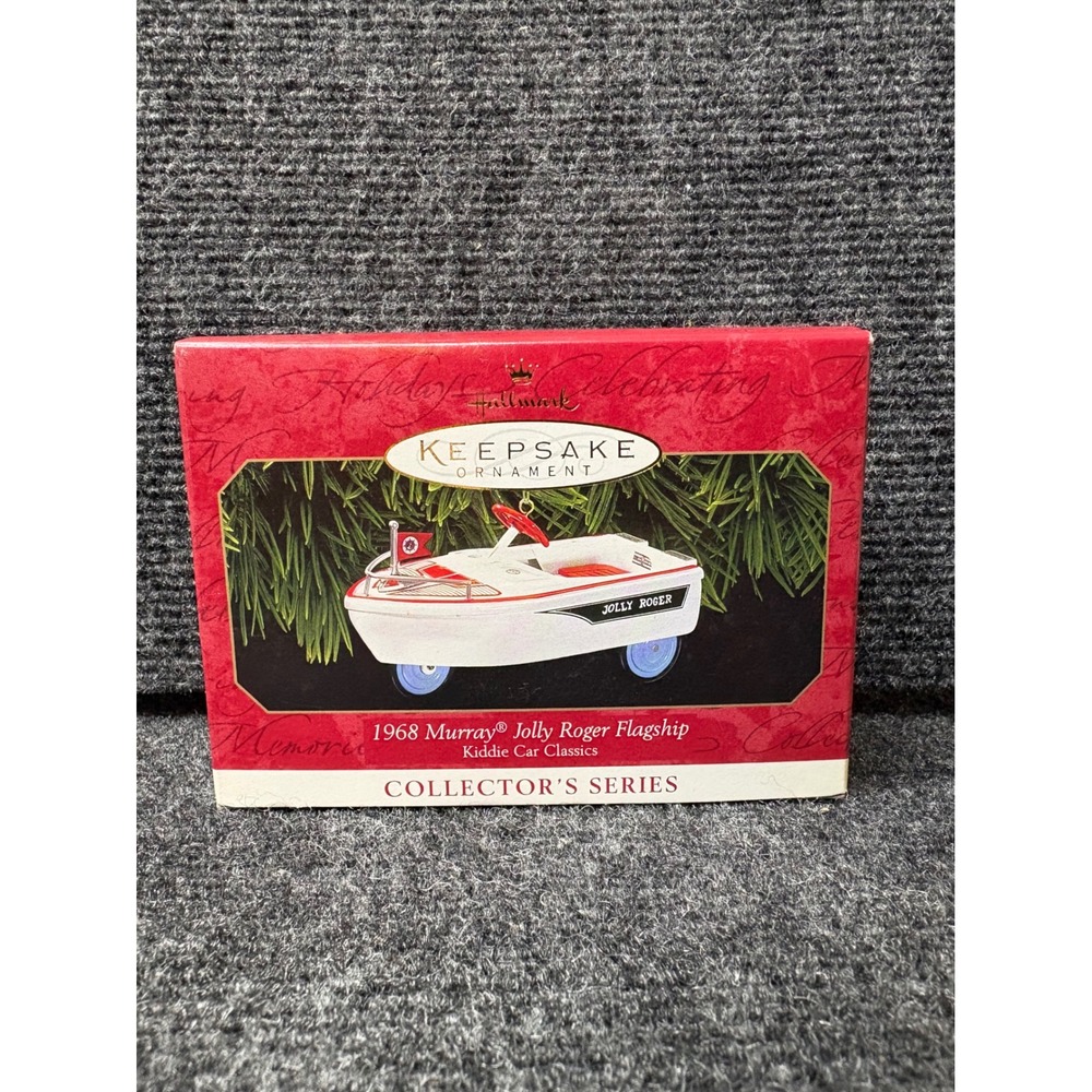 Hallmark Keepsake 1999 Kiddie Car Classics 1968 Murray Jolly Roger Flagship Boat